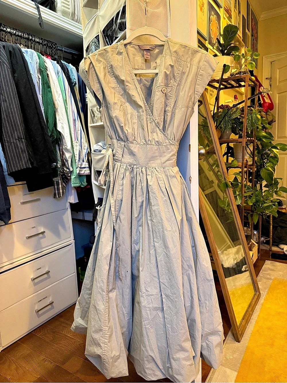 H&M Maxi Dress in Blue Size 4